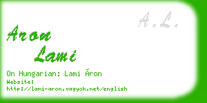 aron lami business card